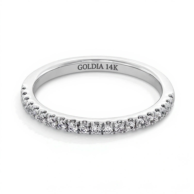 0,25 ct. Gesamtgewicht Labordiamant Ring in 14K Weißgold (F/SI2)