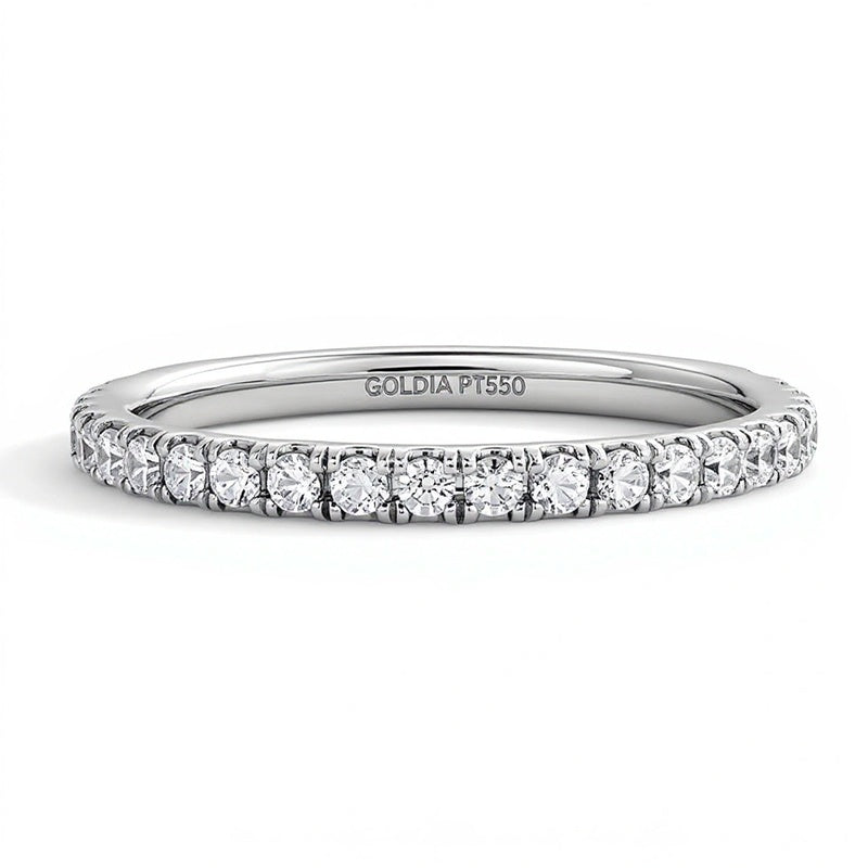 0,33 ct. Gesamtgewicht Labordiamant Ring in Platin (D/IF)