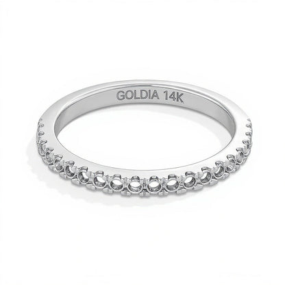 0.25 ct. Gesamtgewicht Labordiamant Ring in 14K Weißgold (F/SI2)