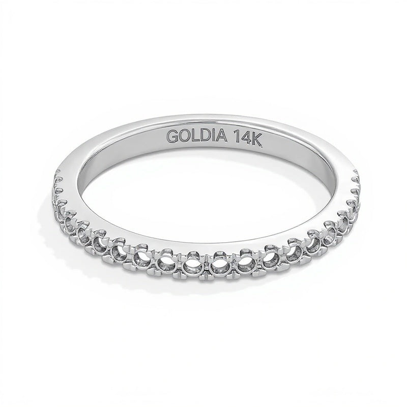 0.25 ct. Gesamtgewicht Labordiamant Ring in 14K Weißgold (F/SI2)