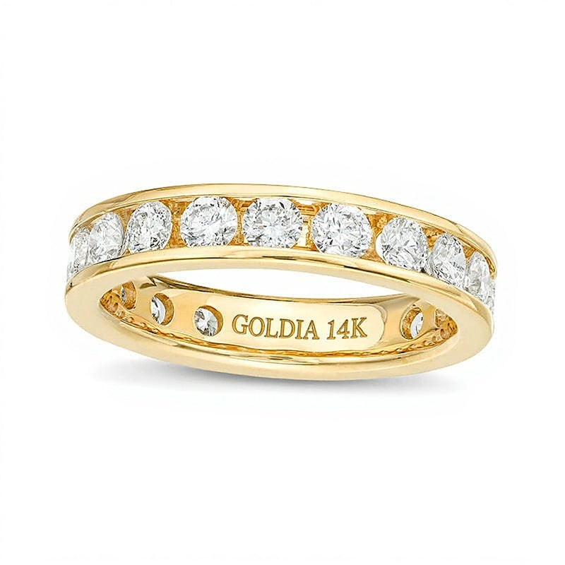 2.0 ct. Gesamtgewicht Diamant Memoire-Ring in 14K Gelbgold (H/SI2)