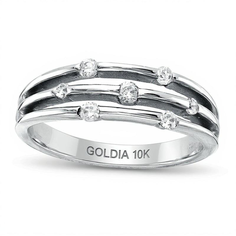 0.25 ct. Gesamtgewicht Diamant Ehering in 10K Weißgold