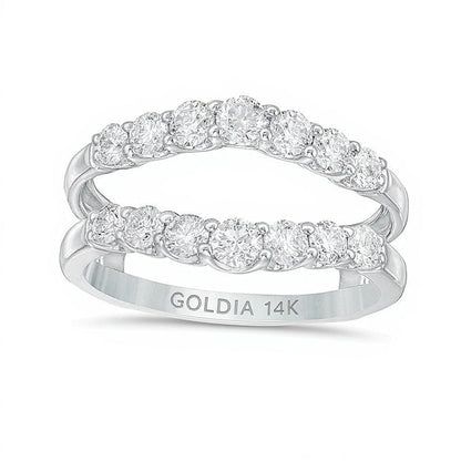 1.0 ct. Gesamtgewicht Diamant-Solitär-Enhancer in 14K Weißgold