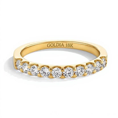 Ring mit Diamanten 0.5 ct. Gesamtgewicht in 18K Gelbgold (I/VS2)