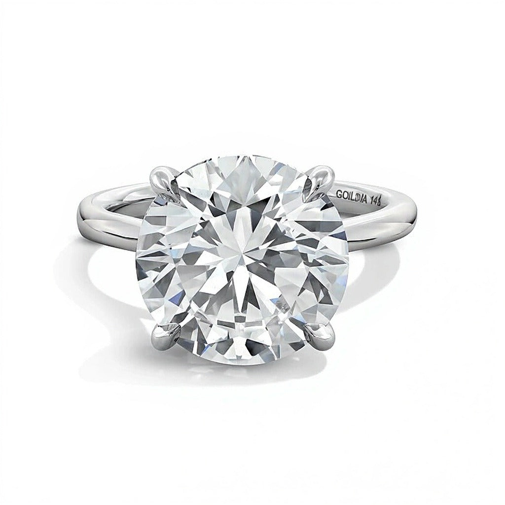 6.0 CT. Solitär-Verlobungsring mit Labordiamant in 14K Weißgold (F/VS2)