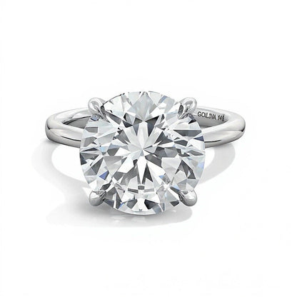 6.0 CT. Solitär-Verlobungsring mit Labordiamant in 14K Weißgold (F/VS2)
