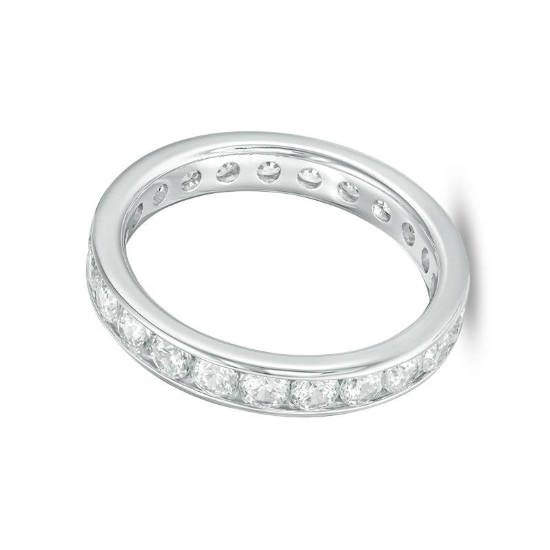 1,5 ct. Gesamtgewicht Diamant Memoire-Ring in 14K Weißgold (H/SI2)