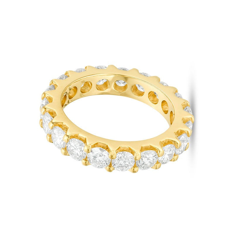 3.0 ct. Gesamtgewicht Diamant Memoire-Ring in 14K Gelbgold (H/SI2)
