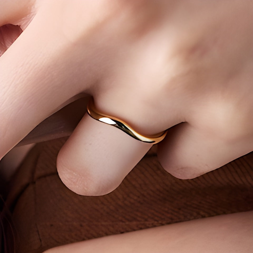 3,75 mm Konturierter Ehering in 14K Gelbgold