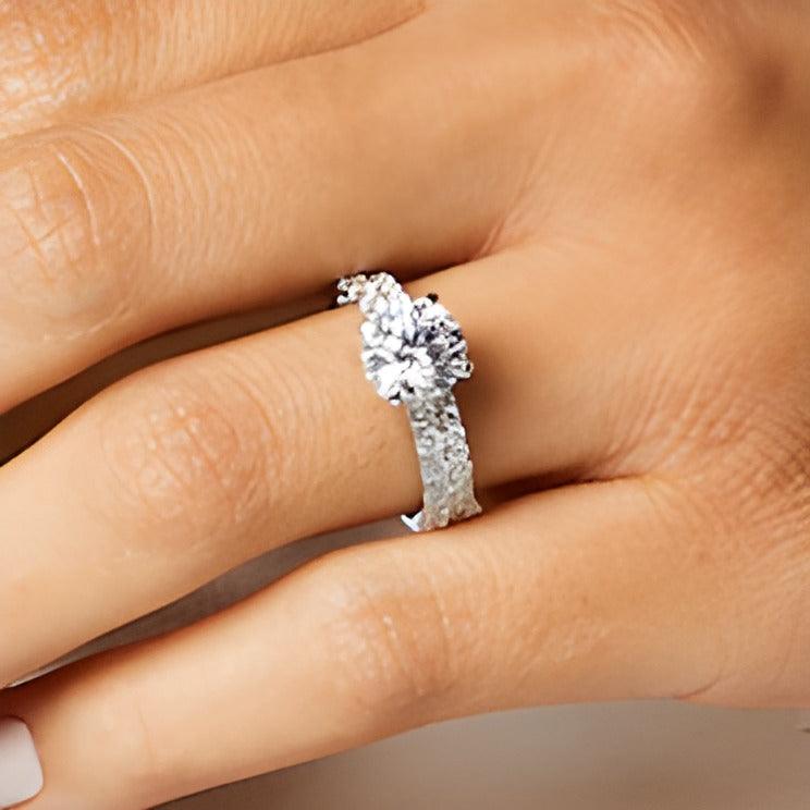 Braut-Set mit Labordiamanten 3.0 ct. Gesamtgewicht in 14K Weißgold (I/SI2)