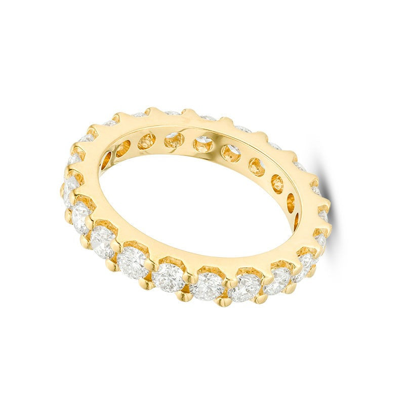 2.0 ct. Gesamtgewicht Diamant Memoire-Ring in 14K Gelbgold (H/SI2)