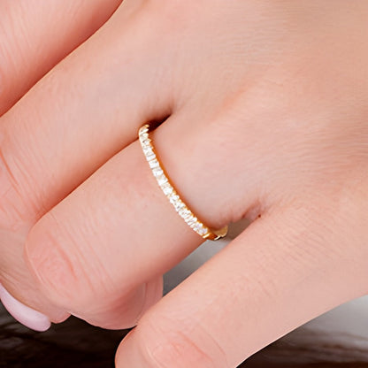 0.25 ct. Gesamtgewicht Diamant Ehering in 10K Gelbgold