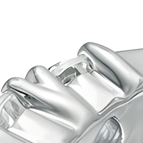 3.0 ct. Gesamtgewicht Diamant Memoire-Ring zweireihig in 10K Weißgold