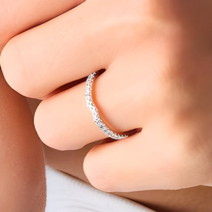 0,25 ct. Gesamtgewicht Labordiamant-Ring in 14K Weißgold (F/SI2)