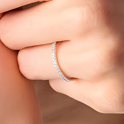 0.2 ct. Gesamtgewicht Labordiamant-Ring in 14K Weißgold (I/SI2)