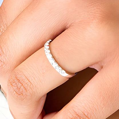0.5 ct. Gesamtgewicht Diamant-Ring in 18K Weißgold (I/VS2)