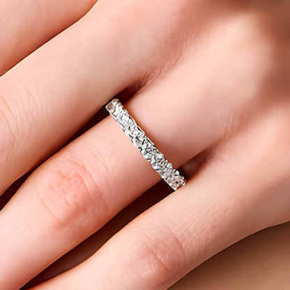 2.0 ct. Gesamtgewicht Diamant Memoire-Ring in 14K Weißgold (I/SI2) - Größe 8