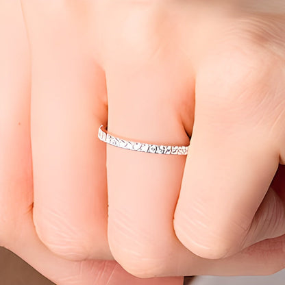 0,17 ct. Gesamtgewicht Labordiamant-Ring in 14K Weißgold (F/SI2)