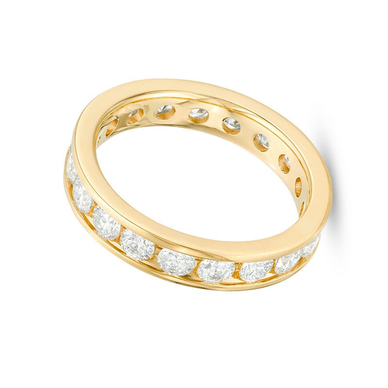2.0 ct. Gesamtgewicht Diamant Memoire-Ring in 14K Gelbgold (H/SI2)