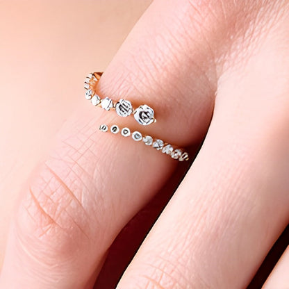 0,5 ct. Gesamtgewicht Labordiamant Bypass Ring in 10K Gelbgold (F/VS2)