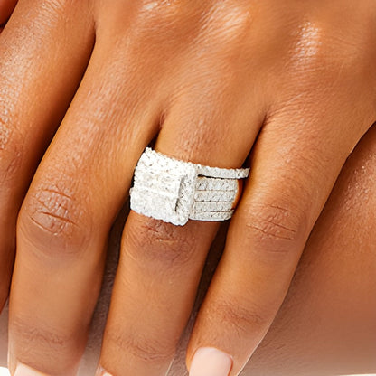 Braut-Set mit Diamanten im Princess- und Rundschliff, 3.0 ct. Gesamtgewicht, in 14K Gelbgold