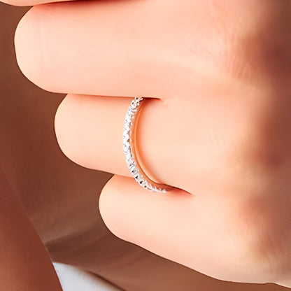 0,25 ct. Gesamtgewicht Labordiamant Ring in 14K Weißgold (F/SI2)