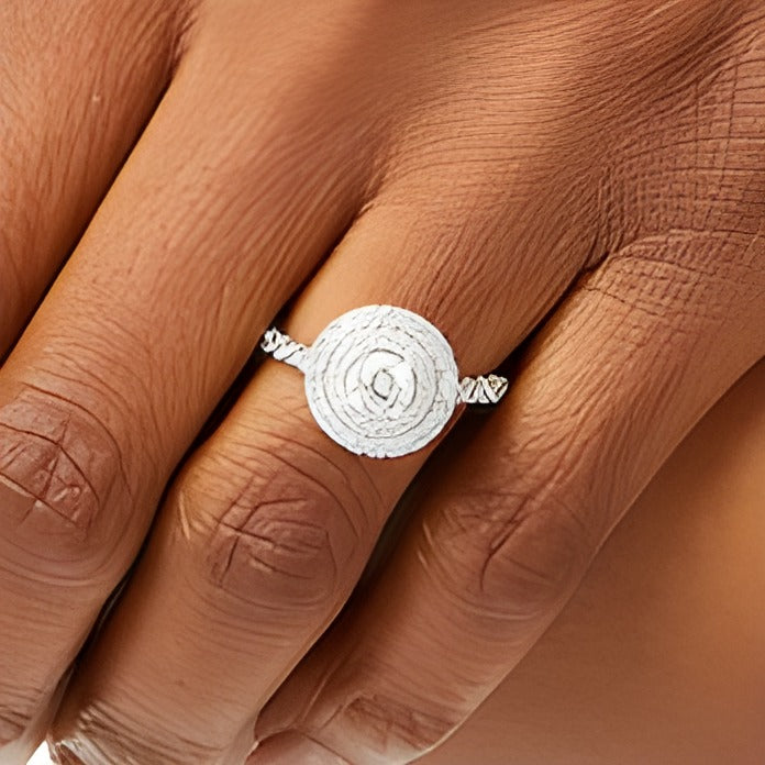 1.25 CT. Gesamtgewicht Diamant Verlobungsring mit doppeltem Halo in 14K Weißgold (I/I1)