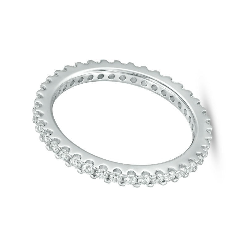 0.5 ct. Gesamtgewicht Diamant Memoire-Ring aus 14K Weißgold (H/SI2)