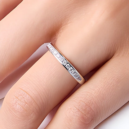 0.25 CT. Gesamtgewicht Diamant-Ring aus 14K Weißgold