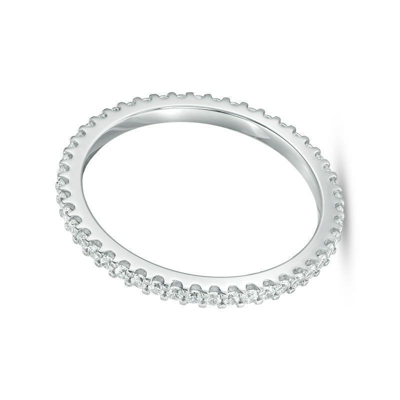 0.33 ct. Gesamtgewicht Diamant Memoire-Ring in 14K Weißgold (H/SI2)