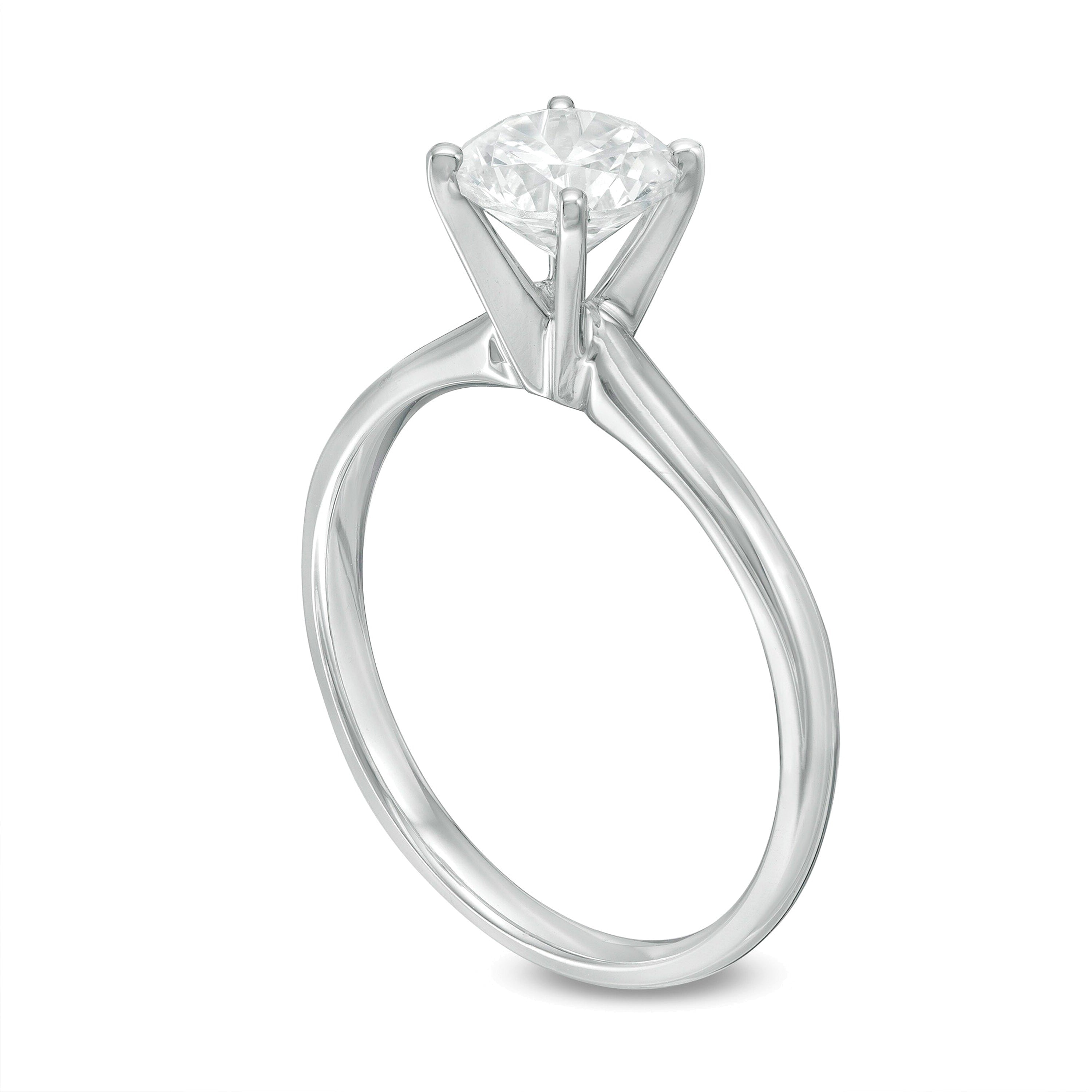 Diamant-Verlobungsring Solitär 1.5 CT. in 14K Weißgold (K/I3)