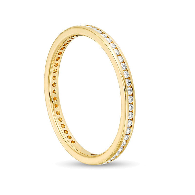 0.25 ct. Gesamtgewicht Diamant Memoire-Ring aus 14K Gelbgold (H/SI2)