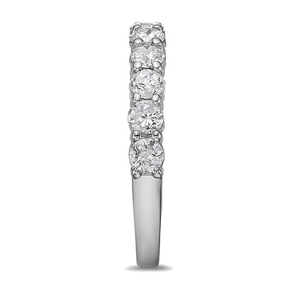 1.25 ct. Gesamtgewicht Diamant-Ring mit elf Steinen in 10K Weißgold (I/I2)