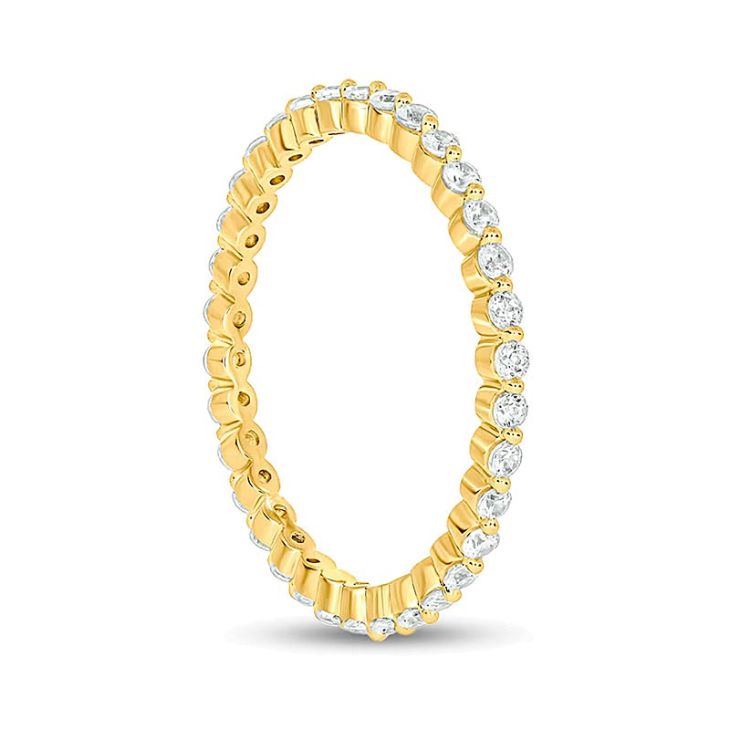 Memoire-Ring mit Diamanten 0,5 ct. Gesamtgewicht in 10K Gelbgold
