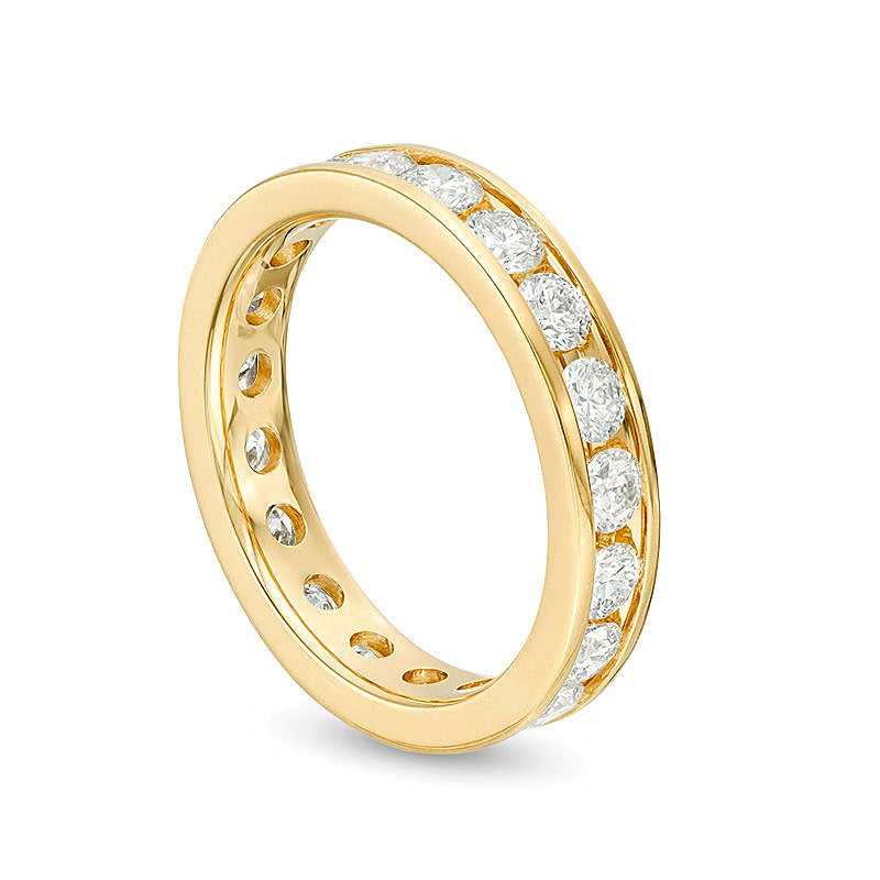 2.0 ct. Gesamtgewicht Diamant Memoire-Ring in 14K Gelbgold (H/SI2)
