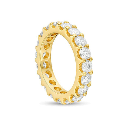 3.0 ct. Gesamtgewicht Diamant Memoire-Ring in 14K Gelbgold (H/SI2)