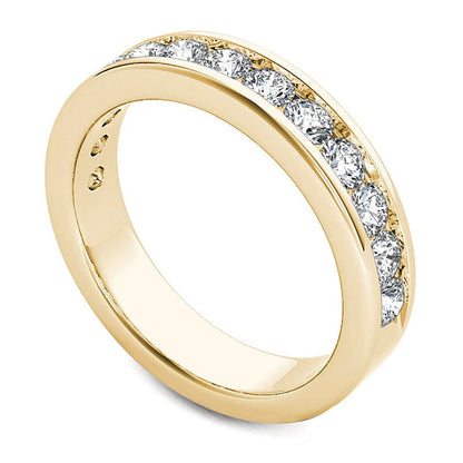 1.0 CT. TW Diamant-Ehering in 14K Gelbgold