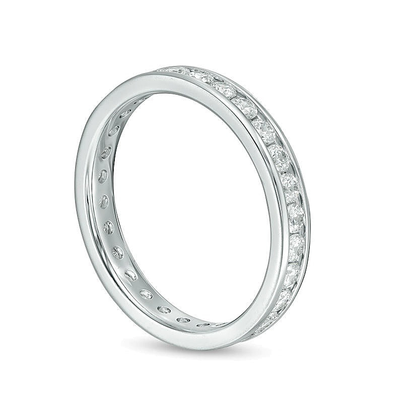 1.0 CT. TW Diamant Memoire-Ring in 14K Weißgold (H/SI2)