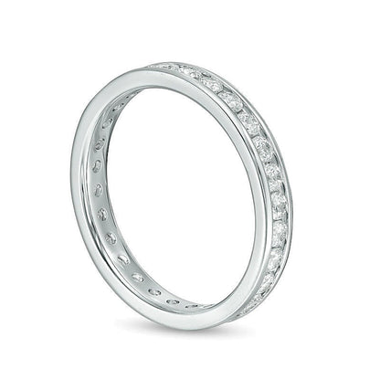 1.0 CT. TW Diamant Memoire-Ring in 14K Weißgold (H/SI2)