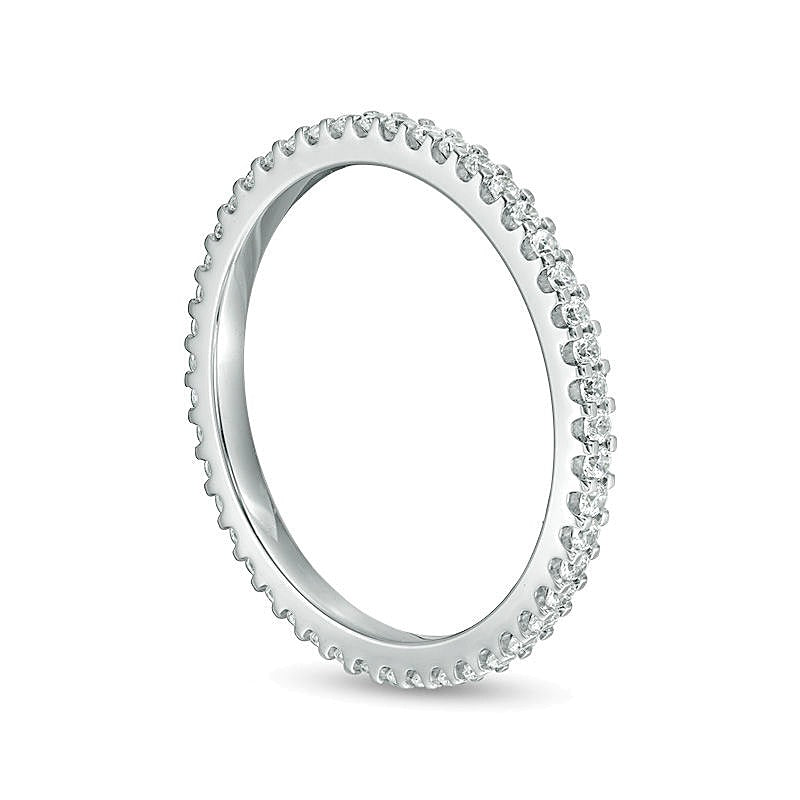 0.33 ct. Gesamtgewicht Diamant Memoire-Ring in 14K Weißgold (H/SI2)