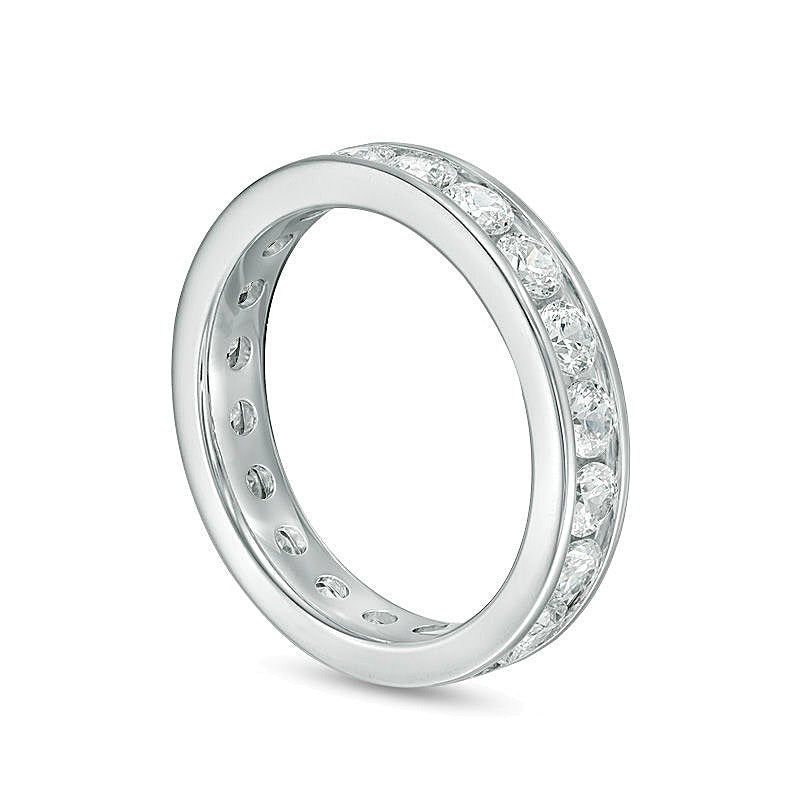 2.0 ct. Gesamtgewicht Diamant Memoire-Ring kanalgefasst in 14K Weißgold (H/SI2)