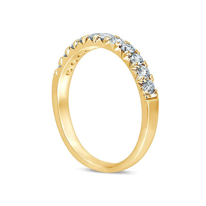 Memoire-Ring mit elf Diamanten 0,5 ct. Gesamtgewicht in 14K Gelbgold