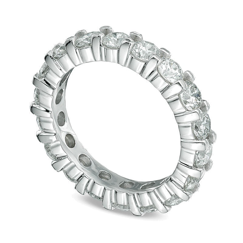 Memoire-Ring mit Diamanten 3.0 ct. Gesamtgewicht 4.0mm in 14K Weißgold