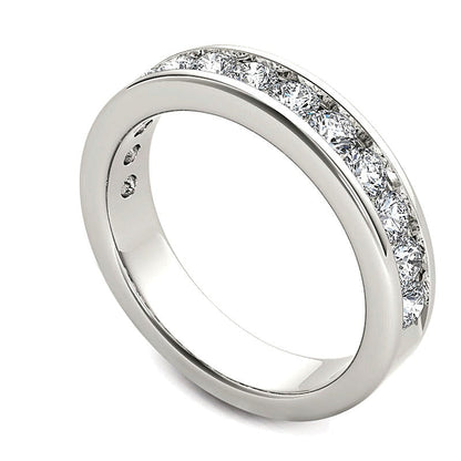 1.0 ct. Gesamtgewicht Diamant Ehering in 14K Weißgold