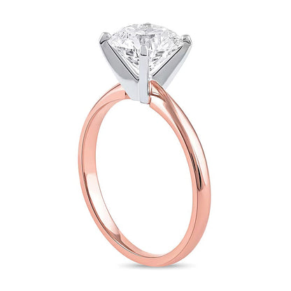 2.0 CT. Solitär-Verlobungsring mit Labordiamant in 14K Roségold (F/VS2)