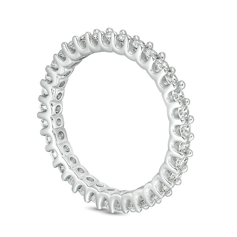 Memoire-Ring mit Diamanten 1.0 ct. Gesamtgewicht in 10K Weißgold für Damen