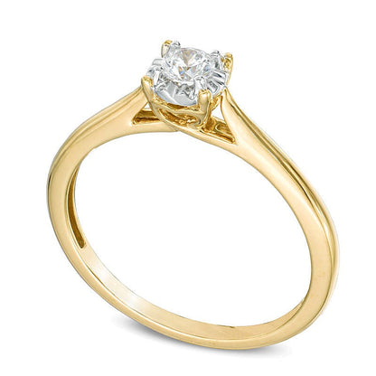 0.2 CT. Diamant Solitär Verlobungsring in 10K Gelbgold