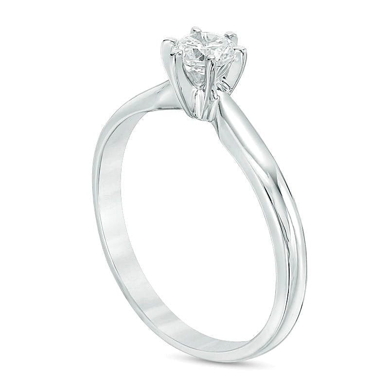 0,25 CT. Diamant-Solitär-Verlobungsring in 14K Weißgold (I/I2)