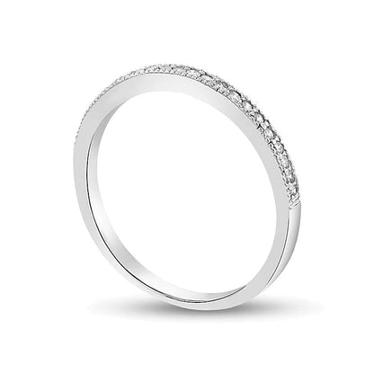 0,17 ct. Gesamtgewicht Diamant Ehering im Vintage-Stil in 14K Weißgold (I/SI2)