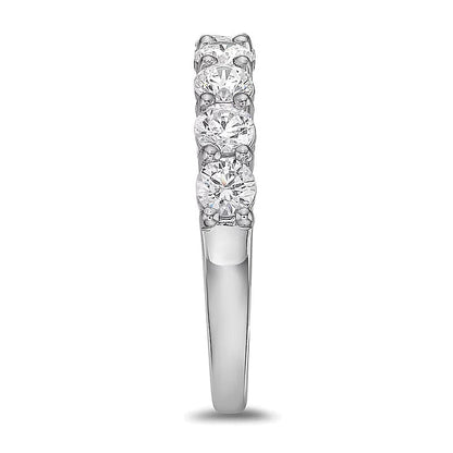 1,25 ct. Gesamtgewicht Diamant Ring mit neun Steinen in 10K Weißgold (I/I2)
